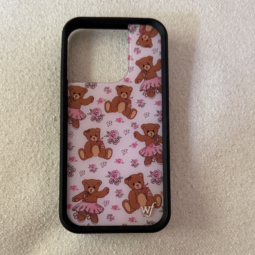 Bear-y Ballet iPhone 15 Pro case in like new condition wildflower cases